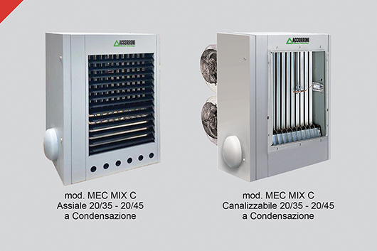 MEC MIX C a condensazione assiali e canalizzabili